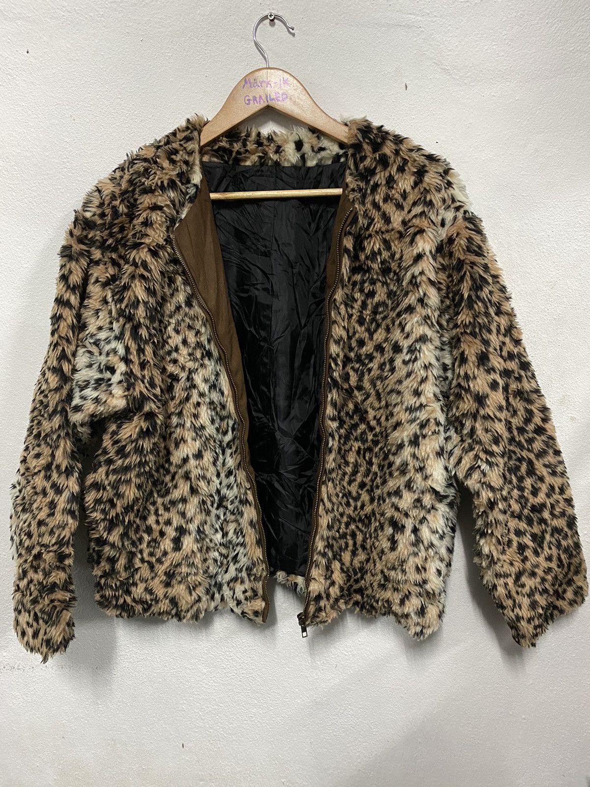 Japanese Brand Vence Exchange Leopard Jacket Animal Print Size L / US 10 / IT 46 - 1 Thumbnail