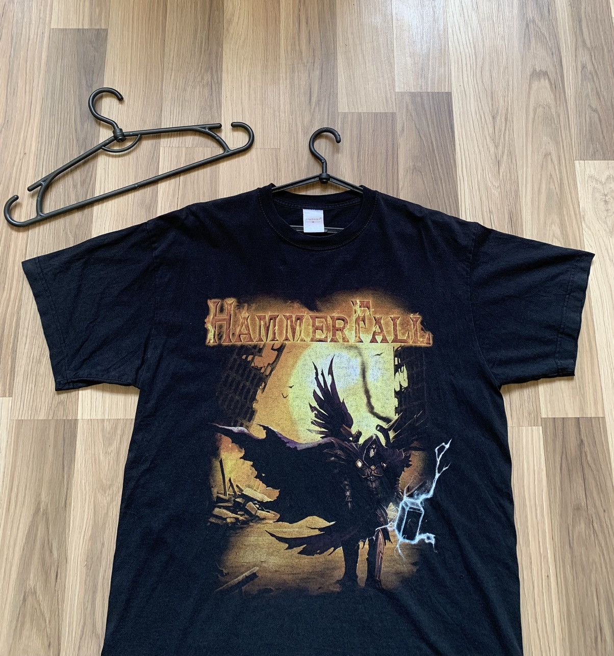 Band Tees Vintage Hammerfall No Sacrifice No Victory T-shirt Size US L / EU 52-54 / 3 - 3 Thumbnail