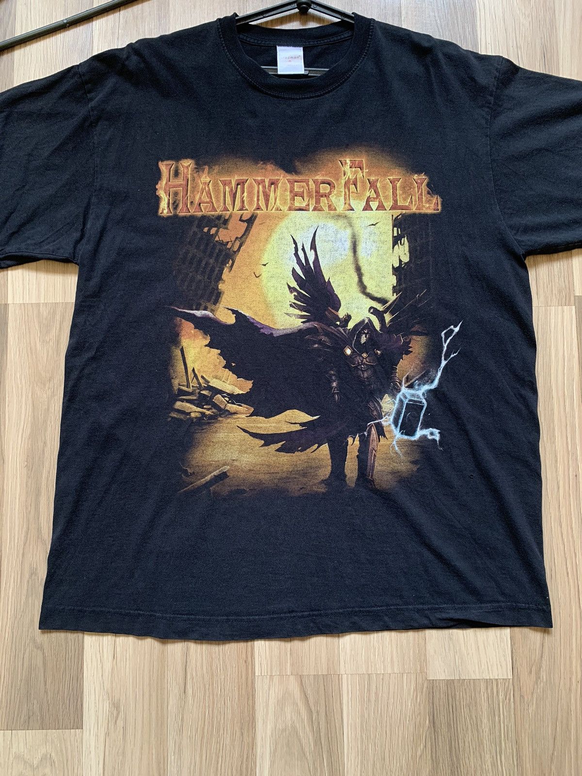Band Tees Vintage Hammerfall No Sacrifice No Victory T-shirt Size US L / EU 52-54 / 3 - 10 Thumbnail