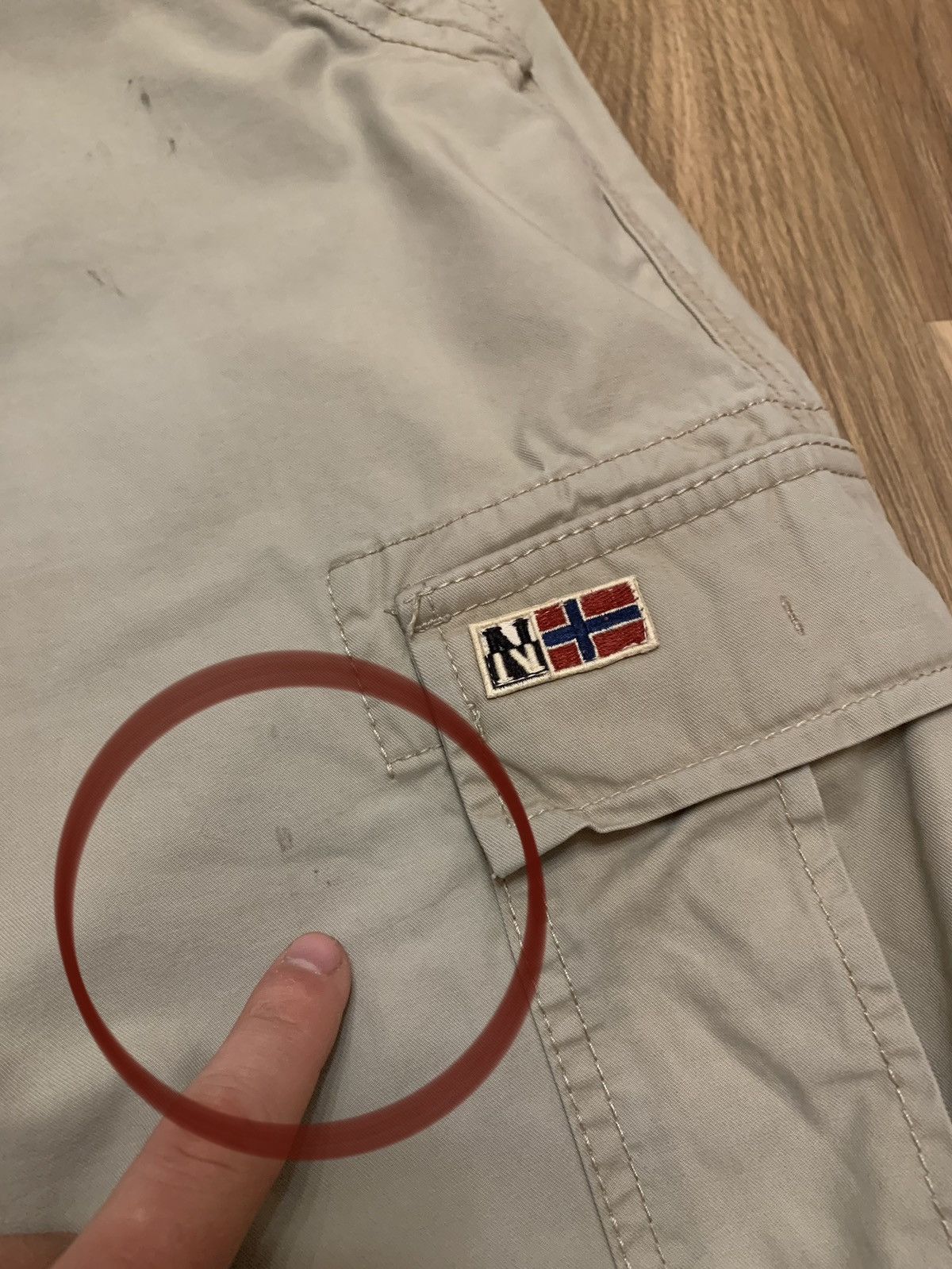 Napapijri Vintage Napapijri Cargo Shorts Size US 34 / EU 50 - 15 Thumbnail