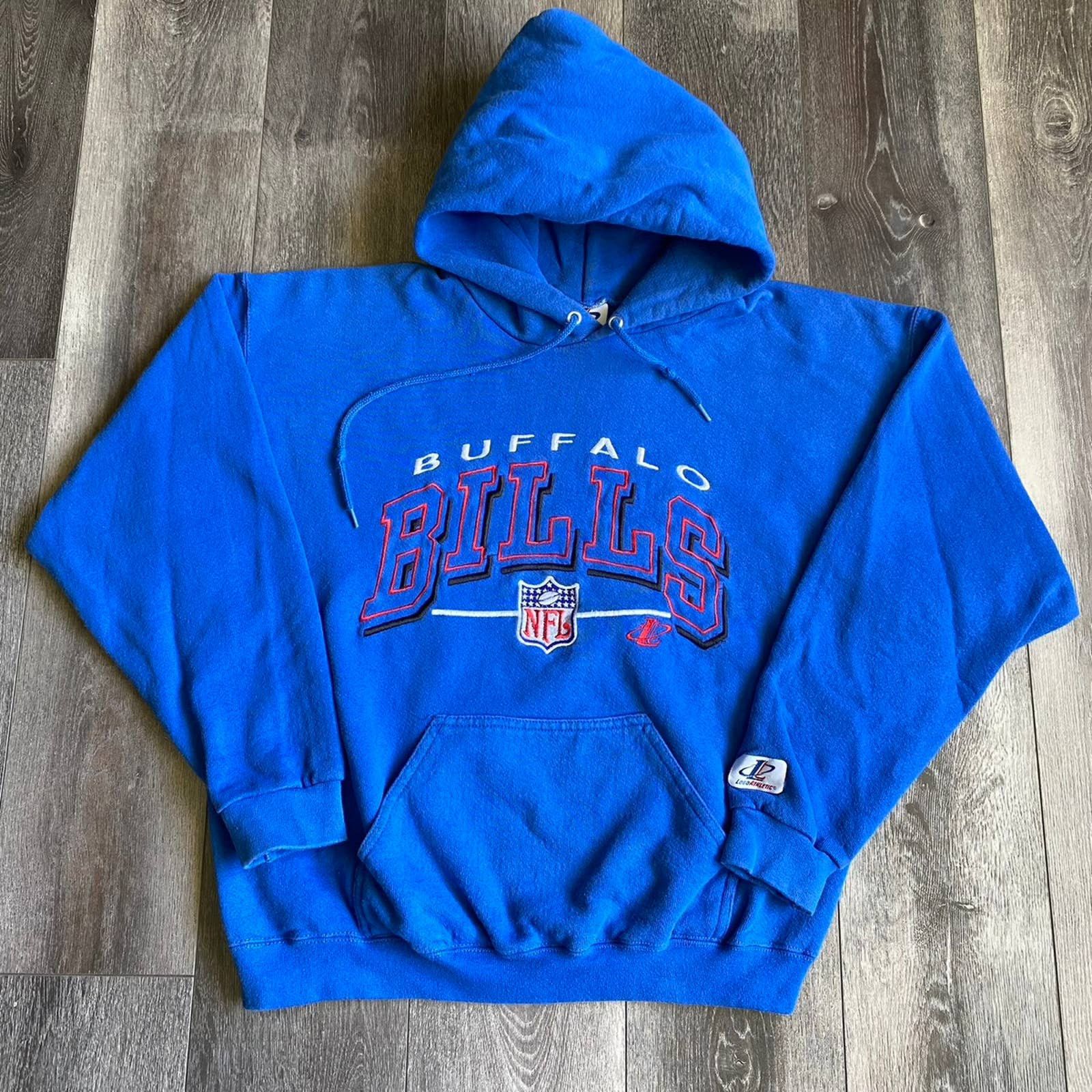 NFL Buffalo Bills Logo Athletic Hoodie Size XL Vintage Sweatshirt