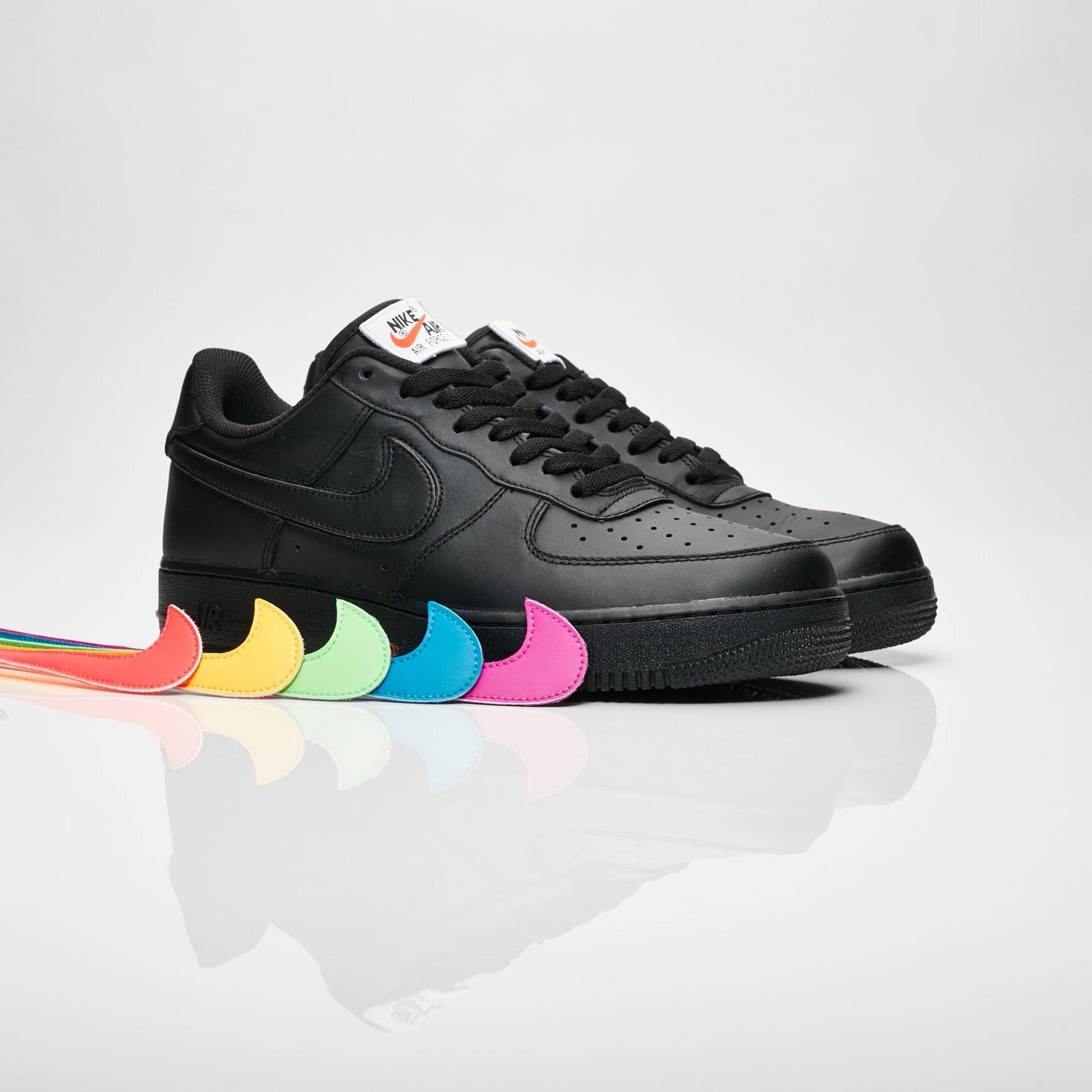 Nike Nike Air Force 1 07 Velcro Swoosh Pack QS Black Acronym Travis Scott Grailed