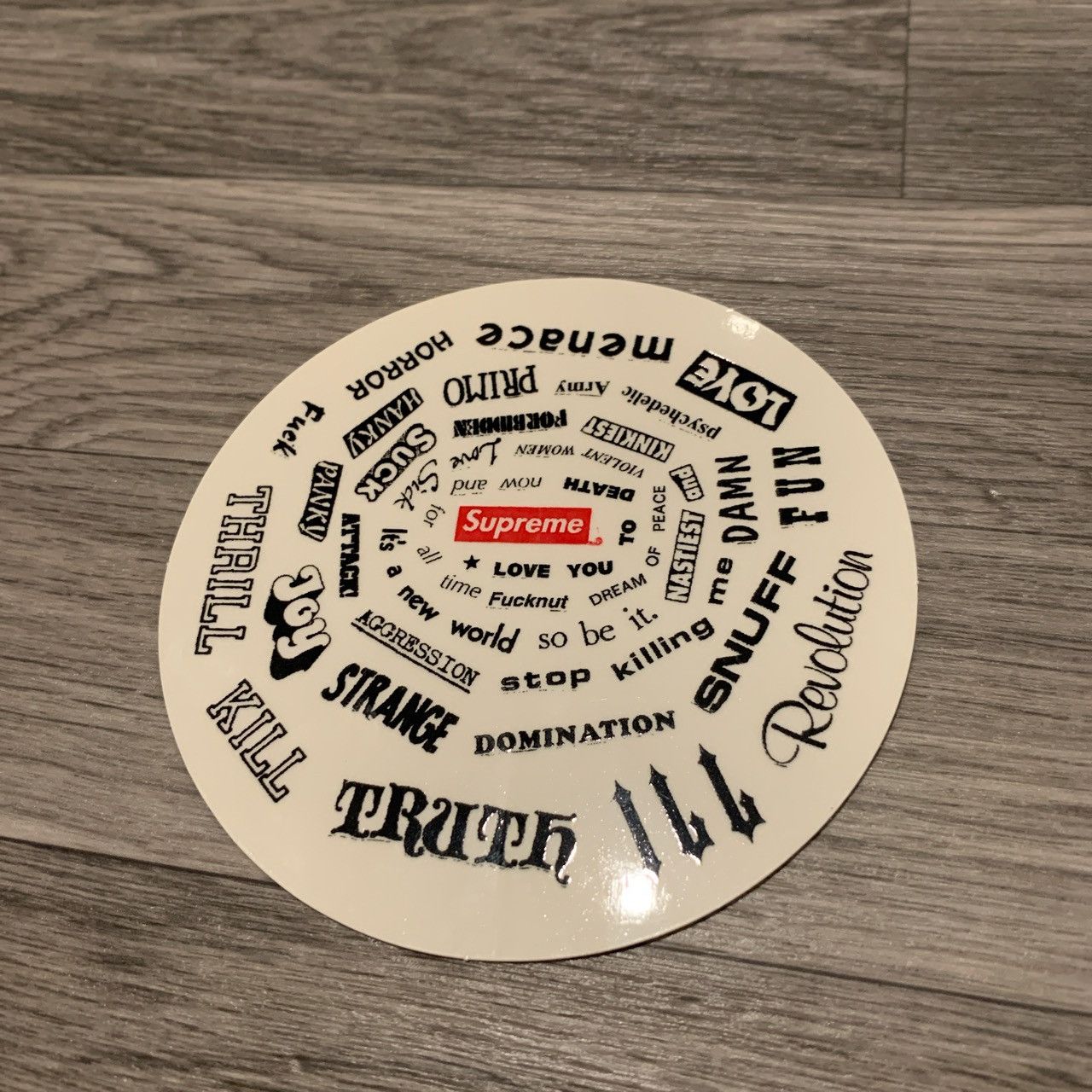 Supreme Supreme Spiral Sticker Size ONE SIZE - 1 Preview