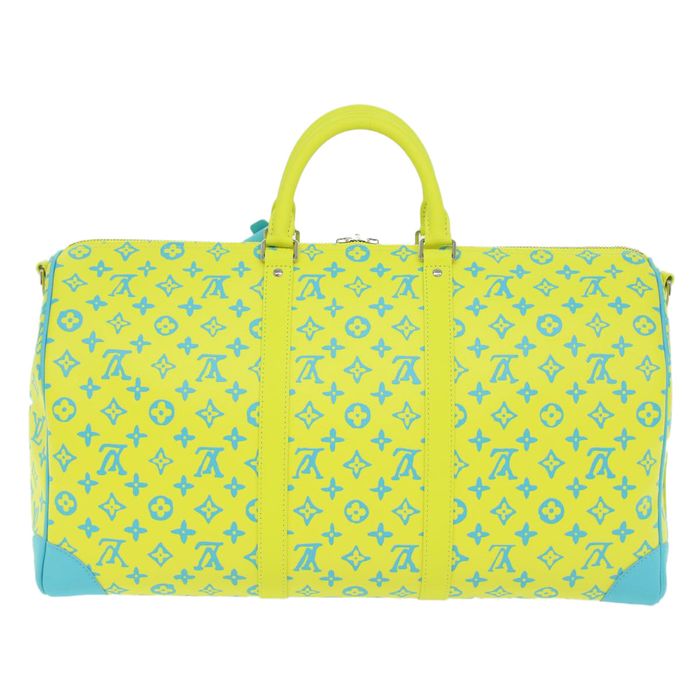 Handbags Louis Vuitton Louis Vuitton Monogram Neon Color Keepall Bandouliere 50 Bag M21869 Auth 46404a