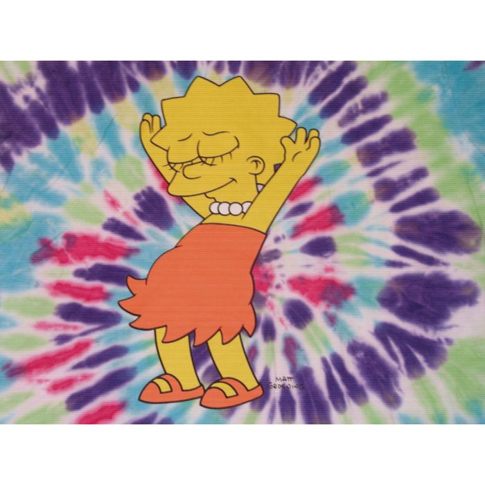 lisa simpson tie dye shirt