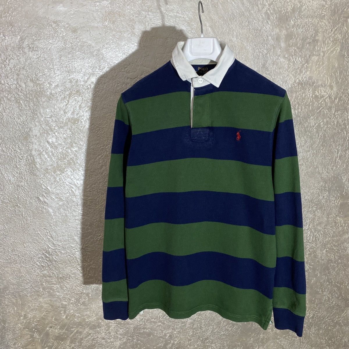 Polo Ralph Lauren PRL Striped Rugby Polo Shirt Y2K Hype 2000s Rare ...