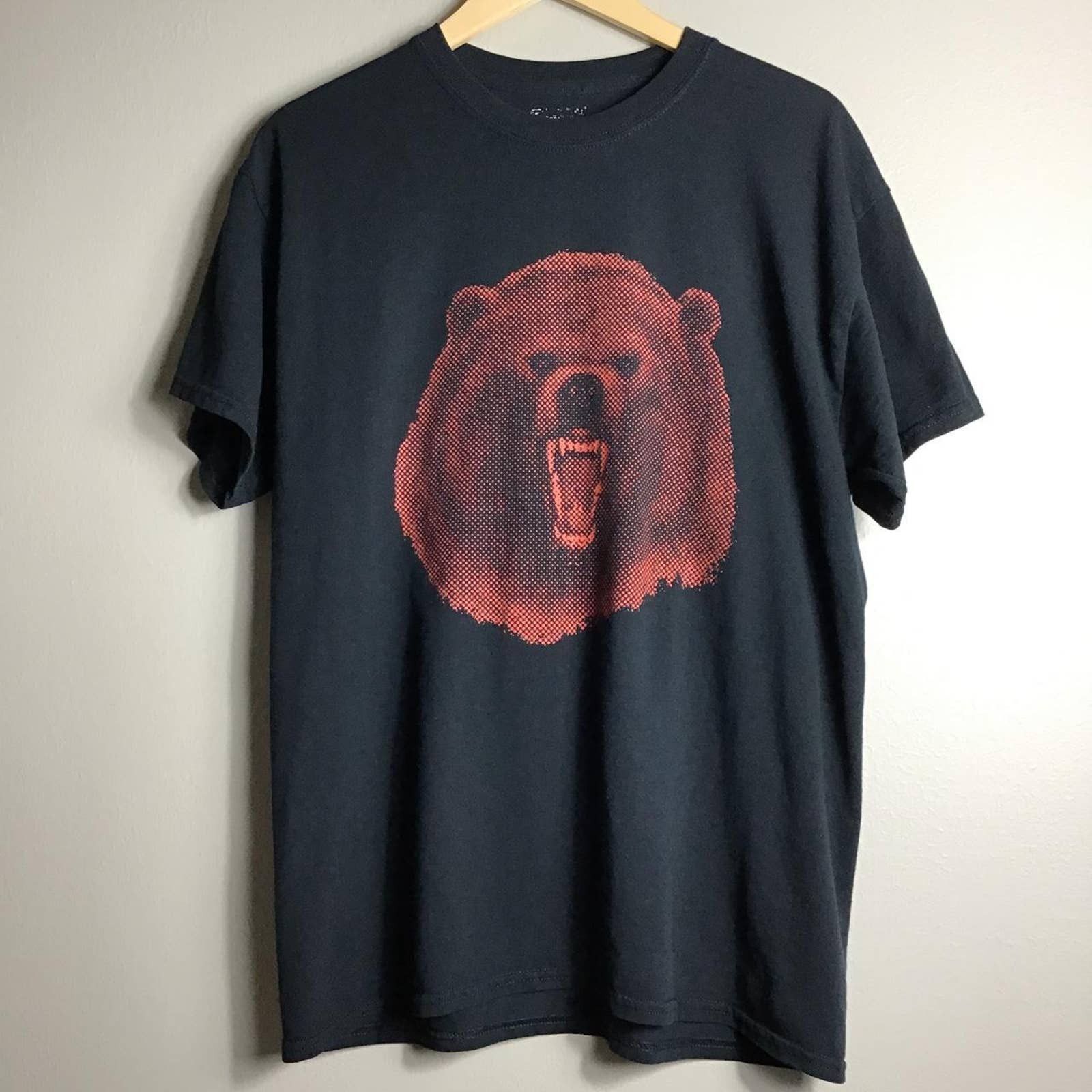 Gildan Y2K PRIDE GRIZZLY Bear Face Black T Shirt | Grailed