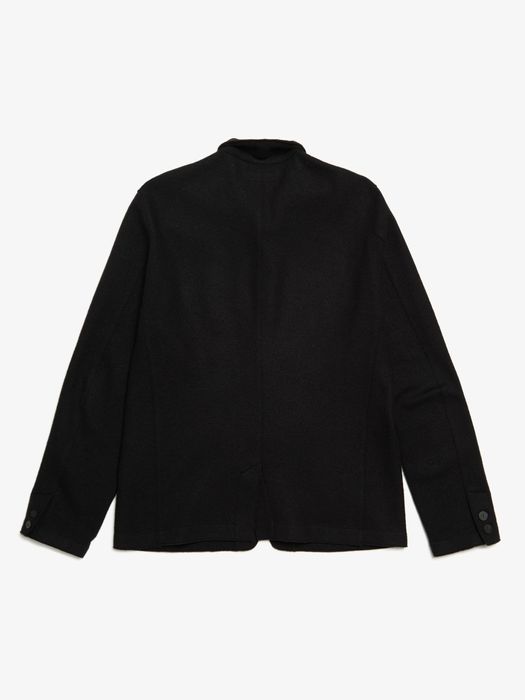 Transit Black Wool Stand-up Collar Jacket | Grailed