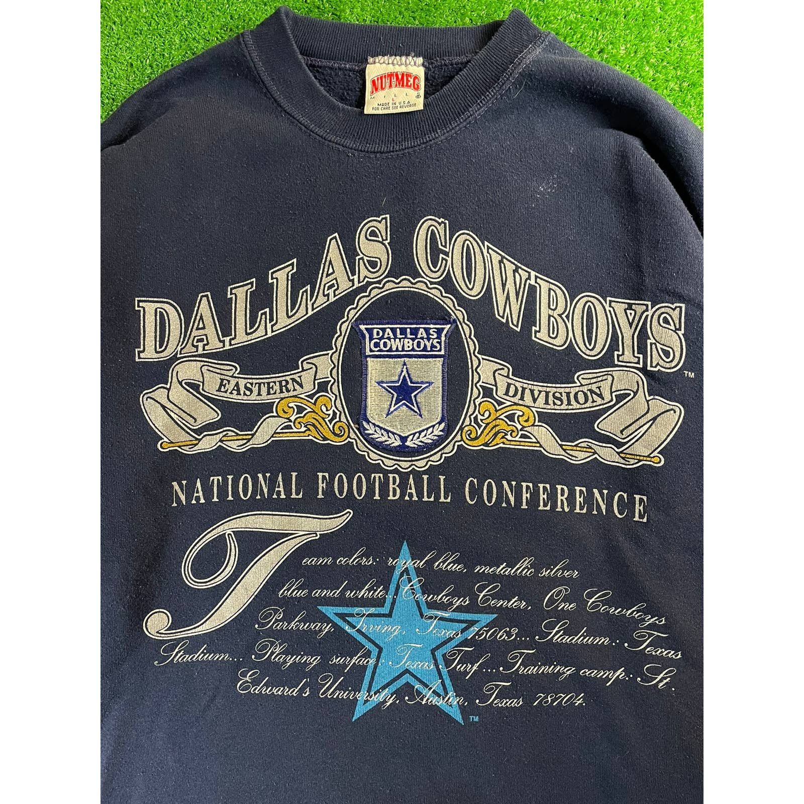 NFL × Vintage Vintage 90s Dallas Cowboys Official NFL Large Sweatshirt USA Size US L / EU 52-54 / 3 - 3 Thumbnail