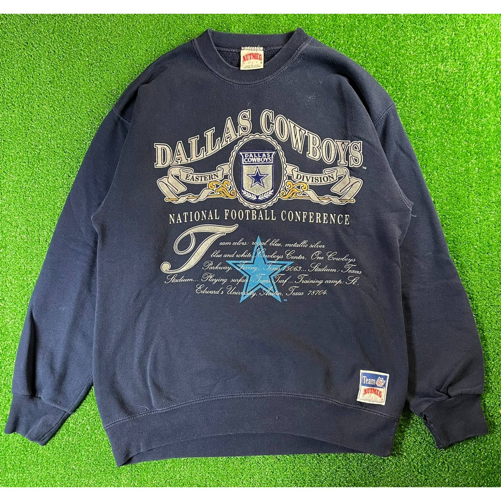 NFL × Vintage Vintage 90s Dallas Cowboys Official NFL Large Sweatshirt USA Size US L / EU 52-54 / 3 - 2 Thumbnail