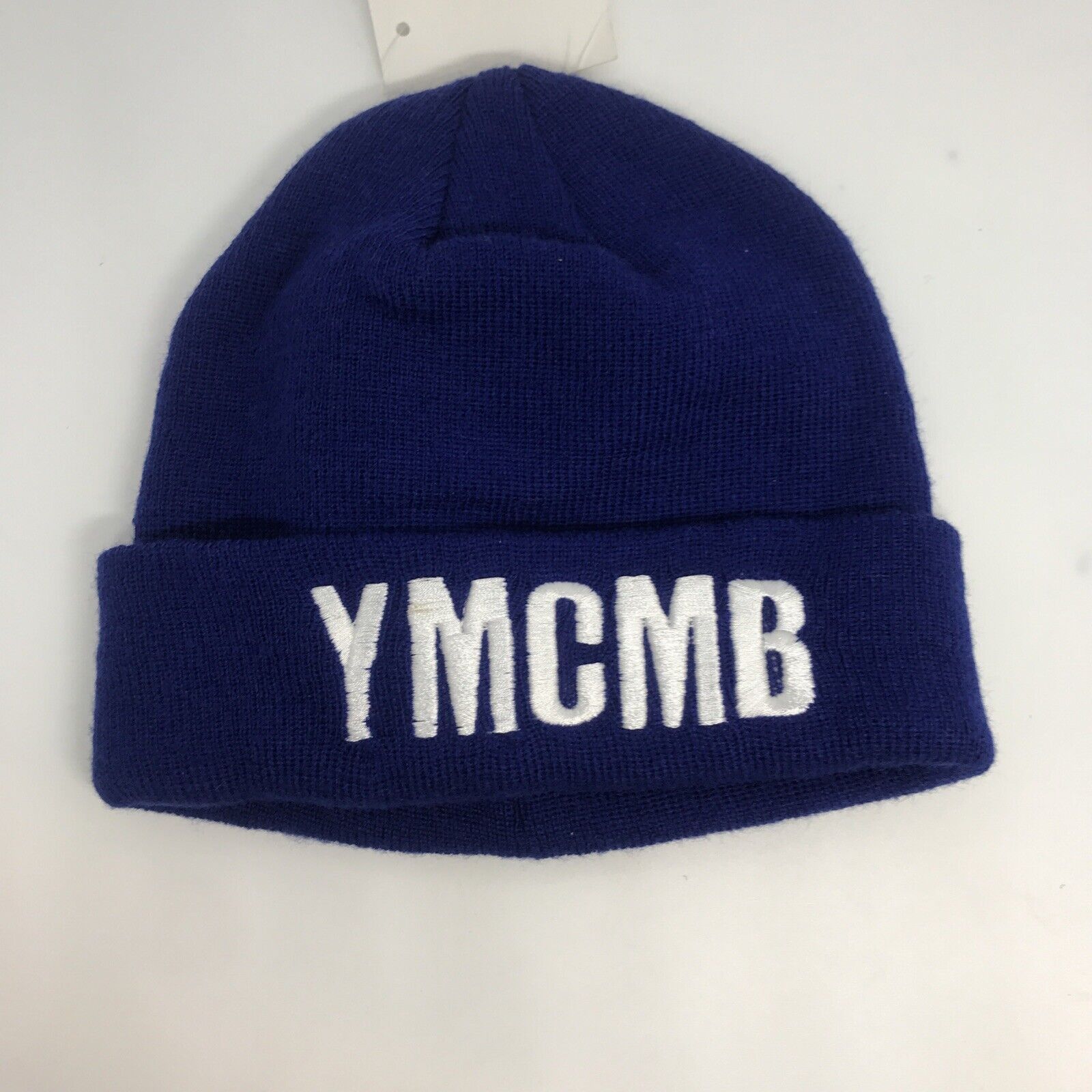 Vintage YMCMB 100% Authentic Beanie Skully Cobalt Blue White ...