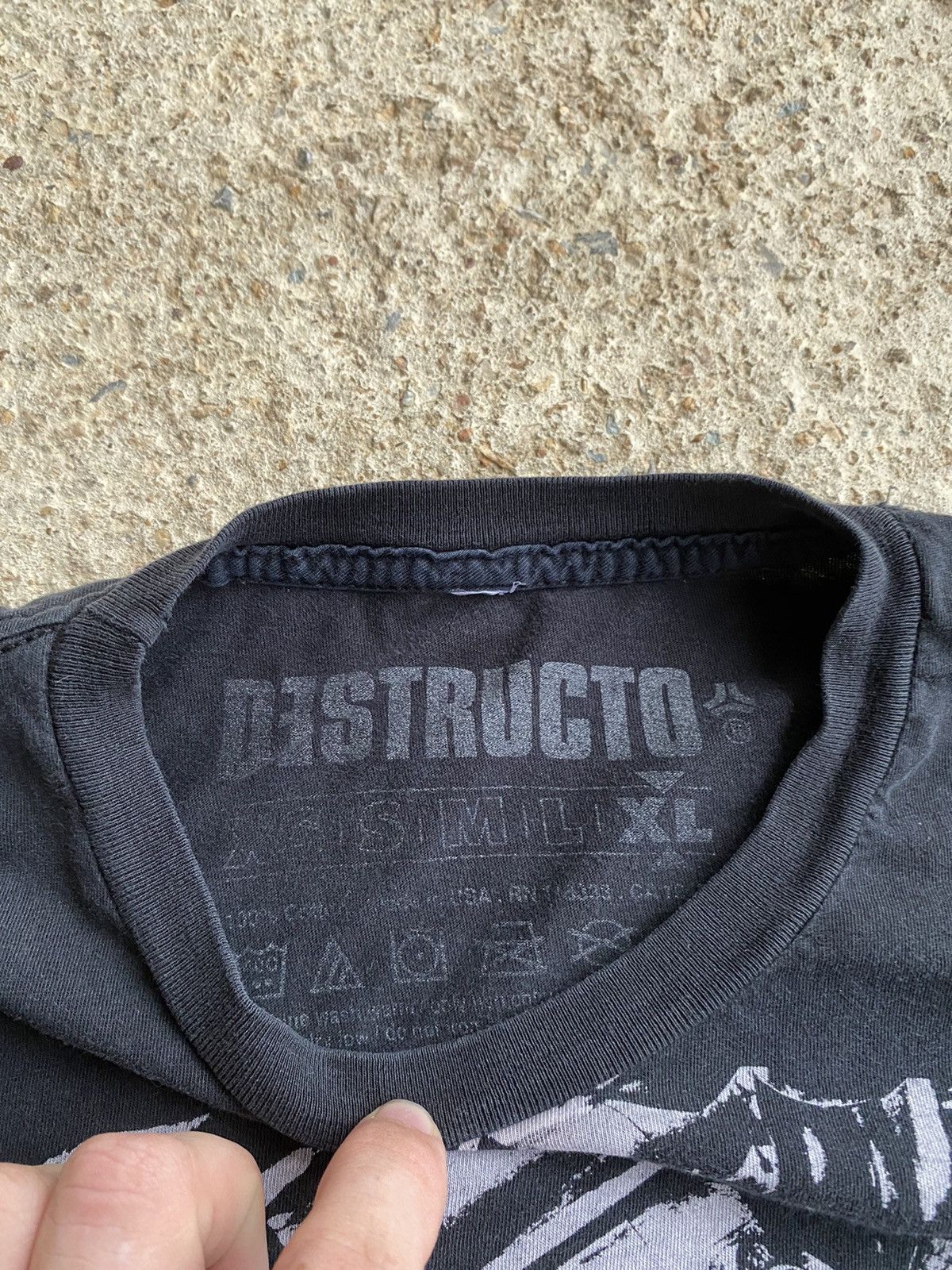 Affliction × Band Tees Vintage Crazy Y2K Bullet Skull Opium Goth Punk Shirt Size US XL / EU 56 / 4 - 3 Thumbnail