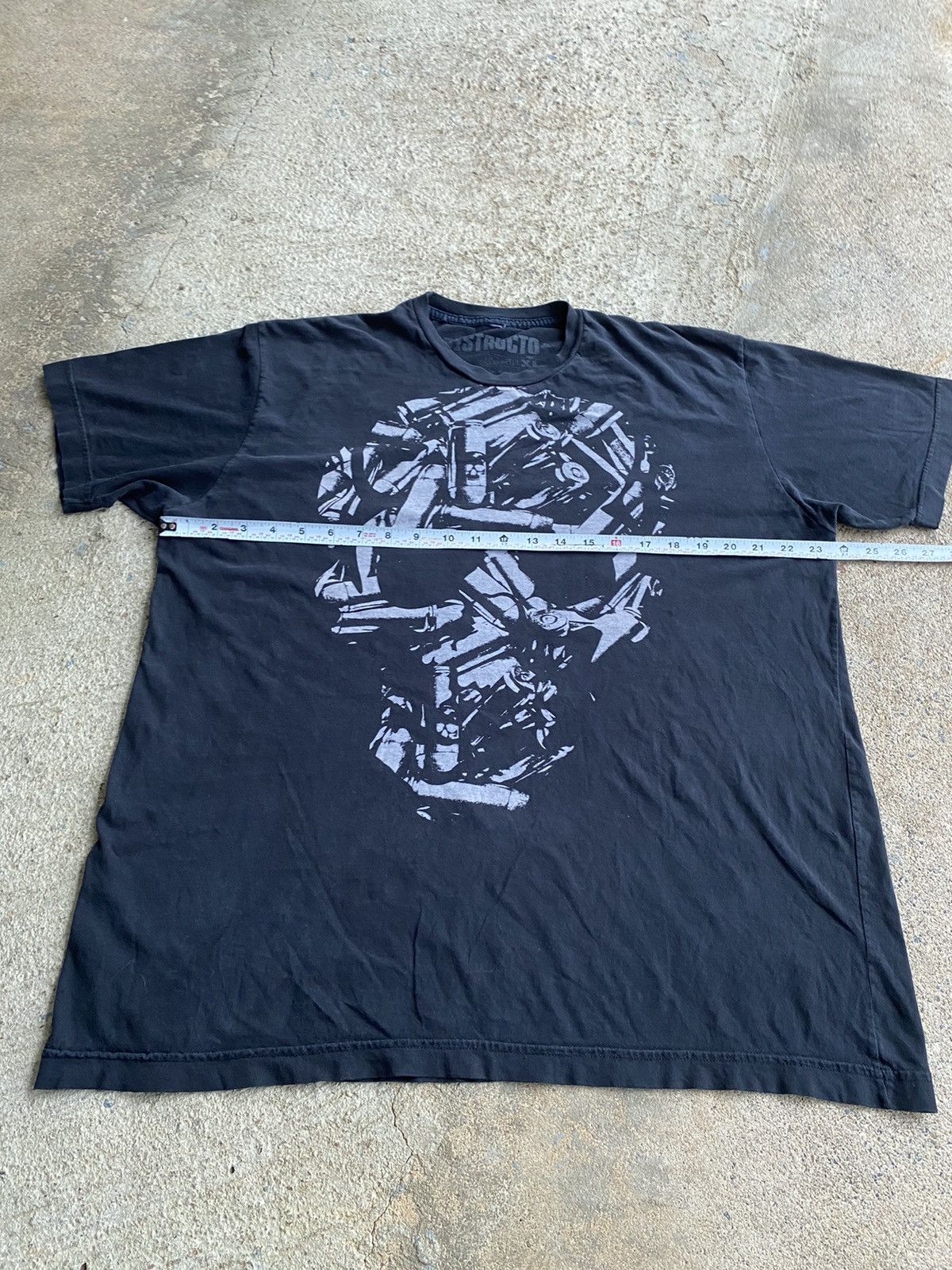 Affliction × Band Tees Vintage Crazy Y2K Bullet Skull Opium Goth Punk Shirt Size US XL / EU 56 / 4 - 7 Thumbnail