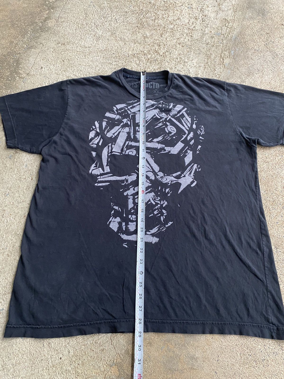 Affliction × Band Tees Vintage Crazy Y2K Bullet Skull Opium Goth Punk Shirt Size US XL / EU 56 / 4 - 6 Thumbnail
