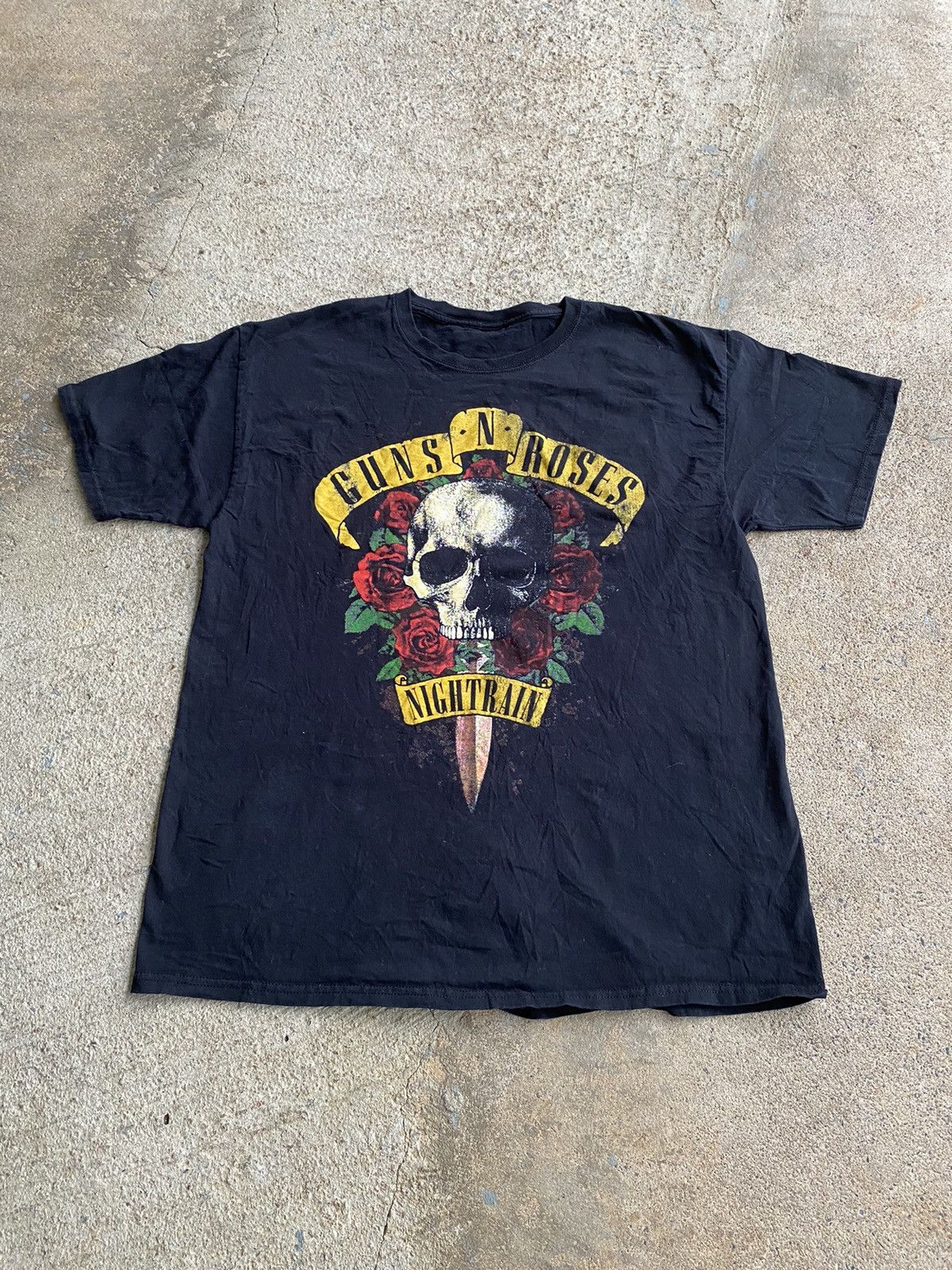 Vintage Vintage Y2K Guns N Roses Skull Opium Band Tee Shirt | Grailed