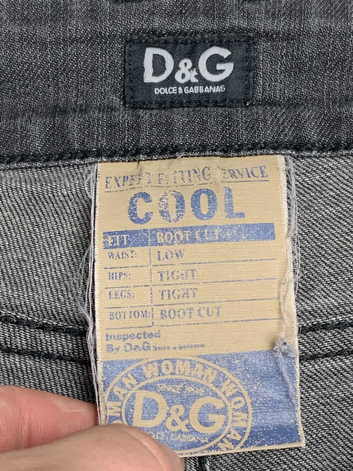 Dolce & Gabbana Dolce & Gabbana Skinny Woman Jeans D&G Y2K Vintage Pants Size 29" - 15 Thumbnail