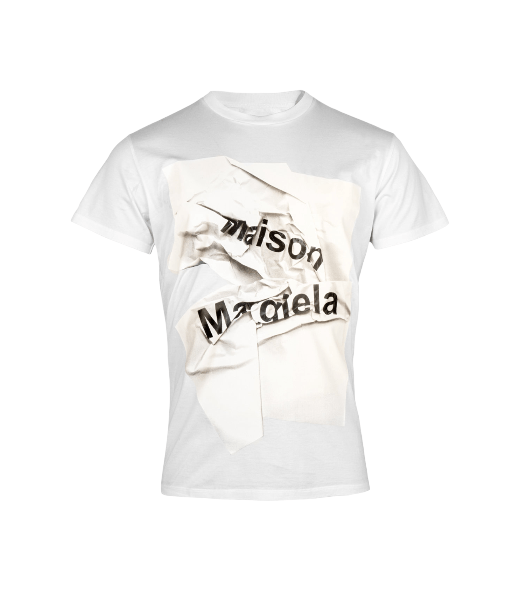 Pre-owned Maison Margiela Box Logo T-shirt In White