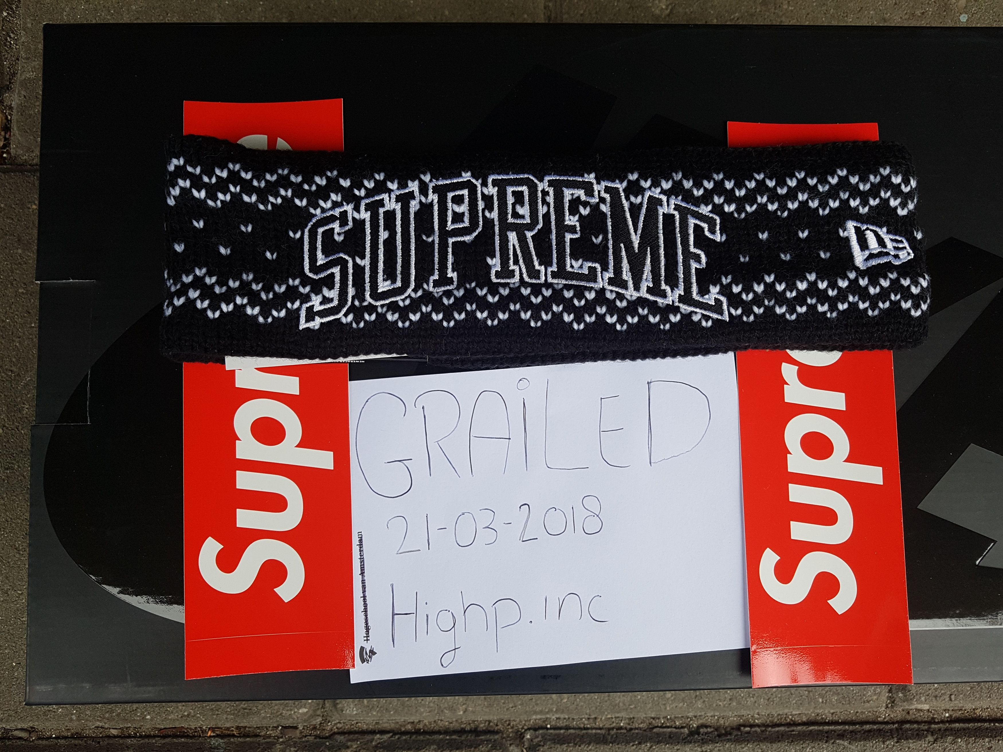 Supreme arc logo headband on sale