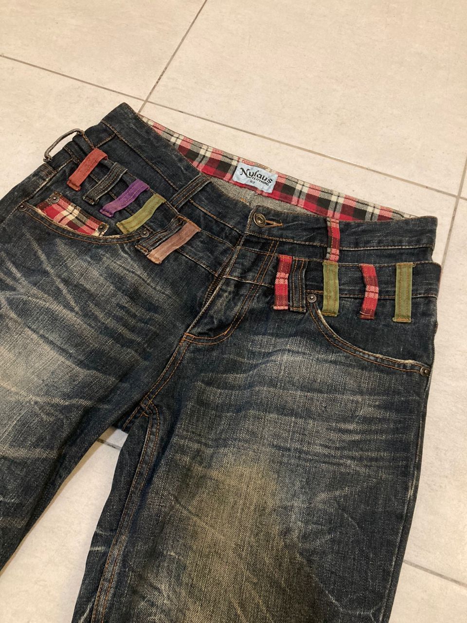 Hysteric Glamour × Japanese Brand × Vintage Vintage Double Waist Nylaus Jeans Size US 31 - 3 Thumbnail