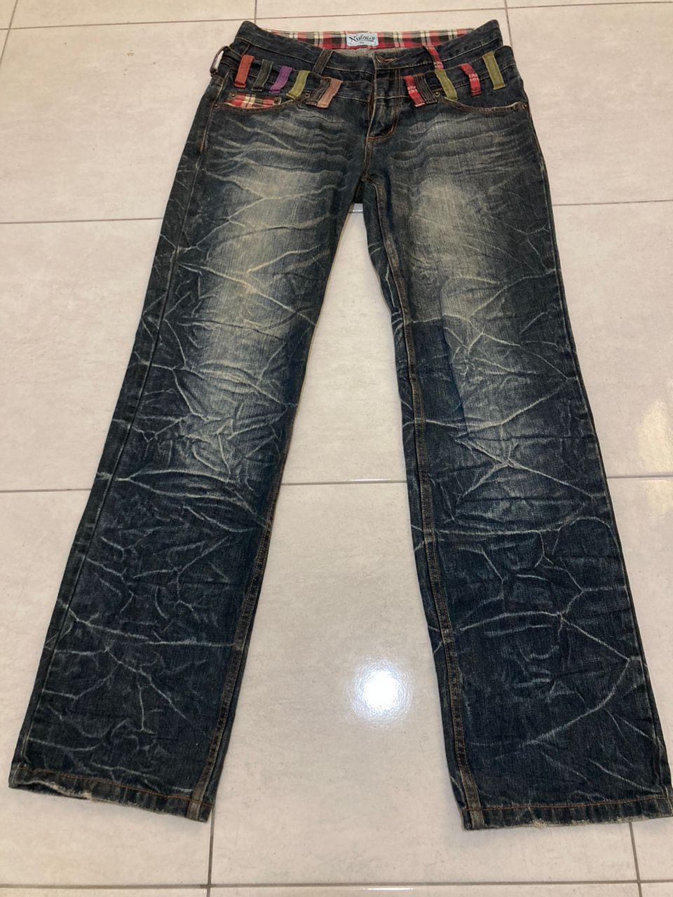 Hysteric Glamour × Japanese Brand × Vintage Vintage Double Waist Nylaus Jeans Size US 31 - 1 Thumbnail
