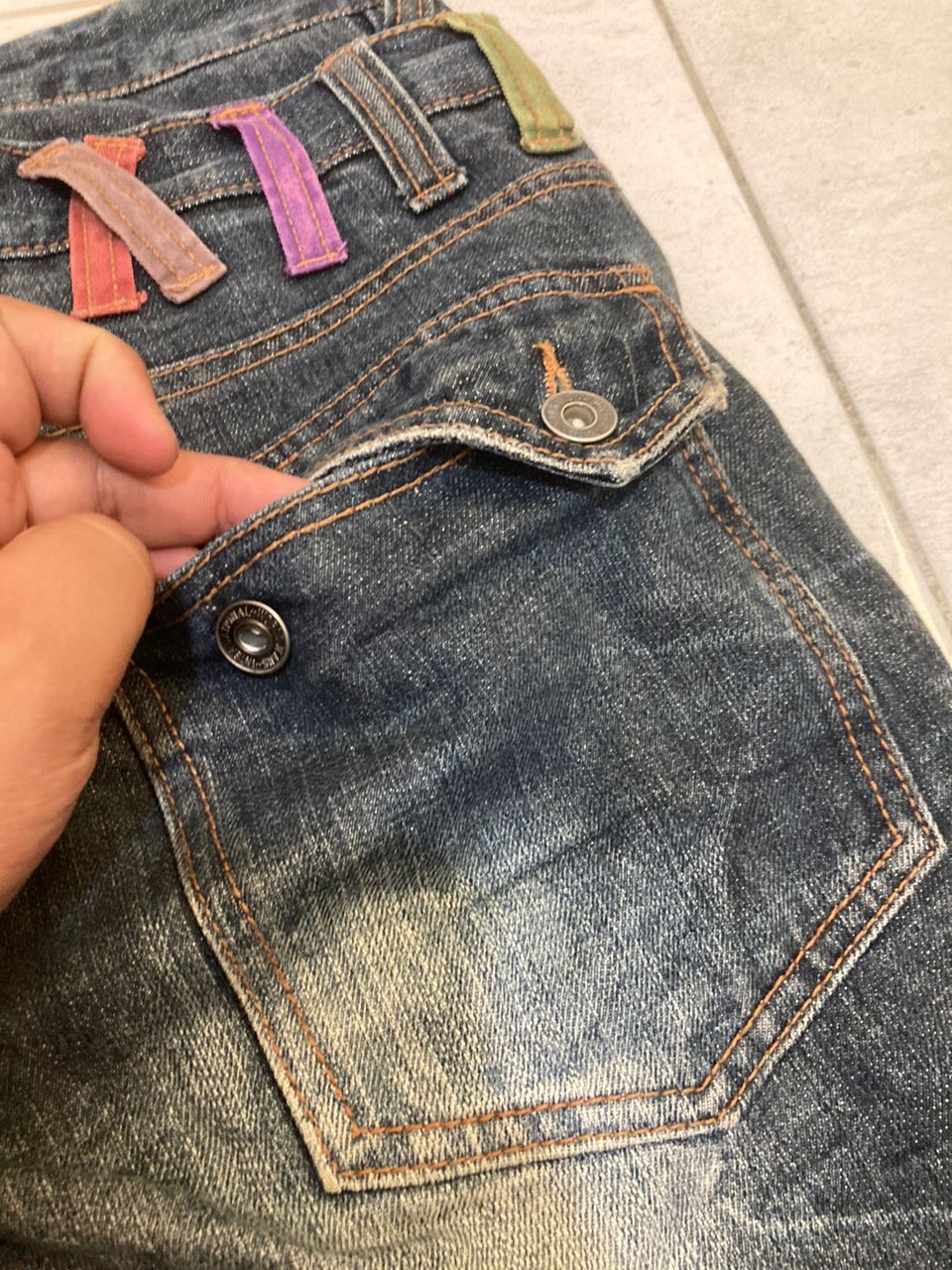 Hysteric Glamour × Japanese Brand × Vintage Vintage Double Waist Nylaus Jeans Size US 31 - 11 Thumbnail