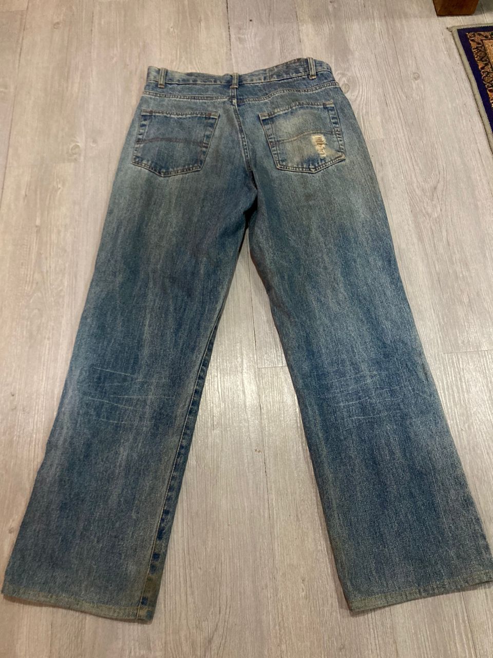 Japanese Brand VINTAGE JUNGLE STORM Distressed Denim Size US 30 / EU 46 - 3 Thumbnail