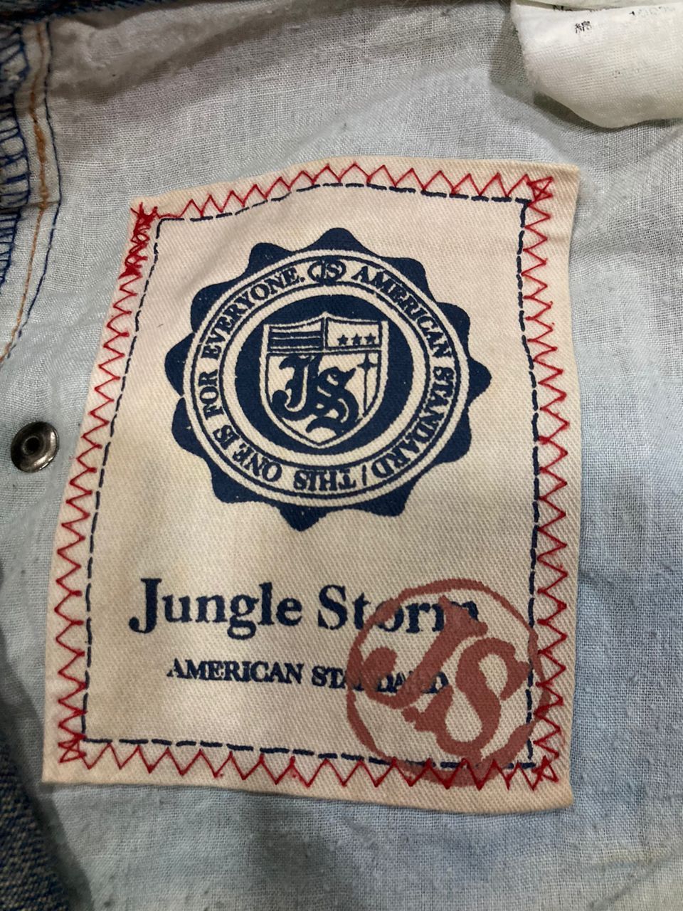 Japanese Brand VINTAGE JUNGLE STORM Distressed Denim Size US 30 / EU 46 - 8 Thumbnail