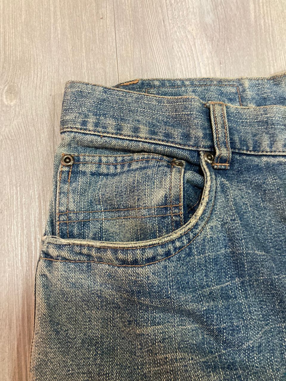 Japanese Brand VINTAGE JUNGLE STORM Distressed Denim Size US 30 / EU 46 - 10 Thumbnail