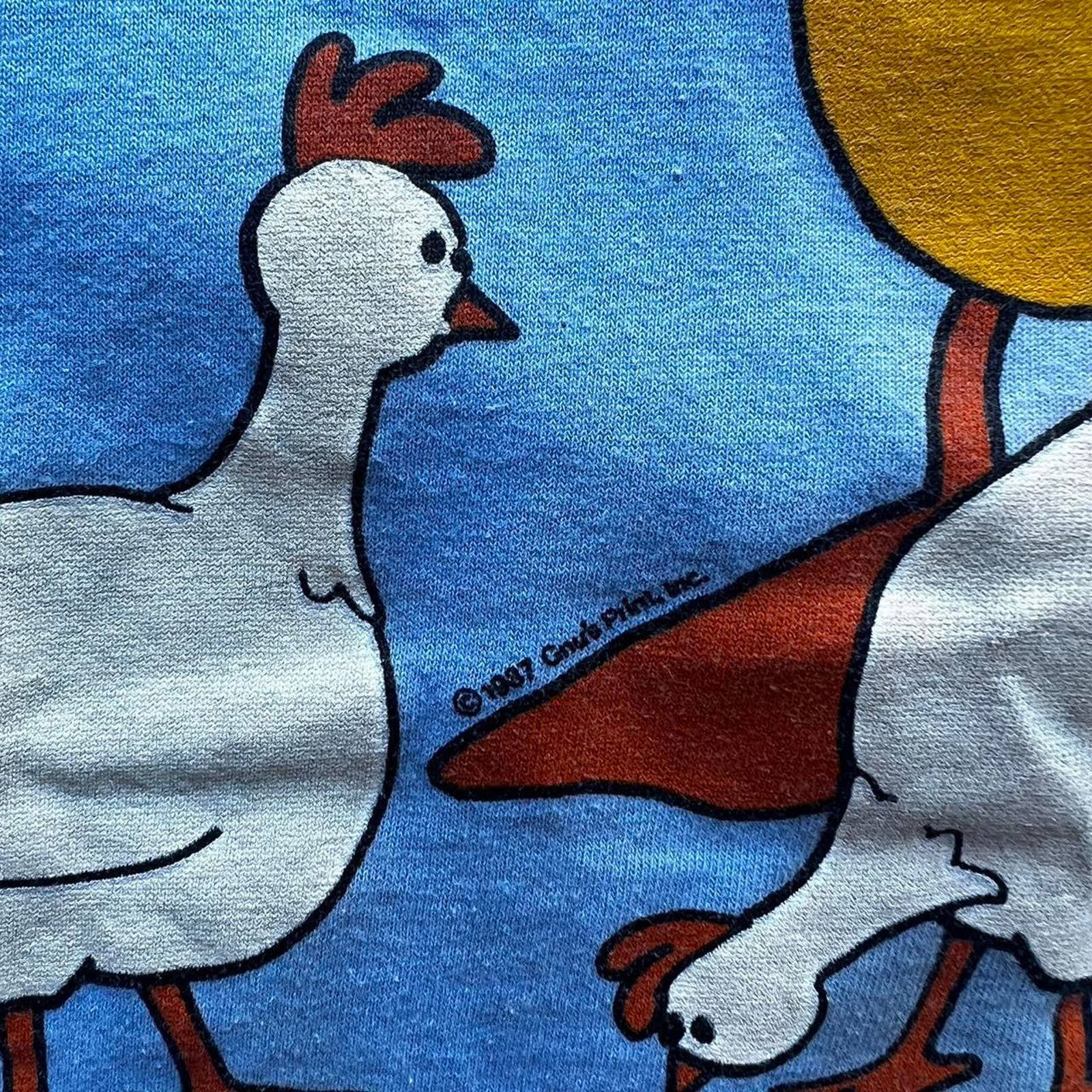 Vintage Vintage duck chicken cartoon humor Size US M / EU 48-50 / 2 - 4 Thumbnail