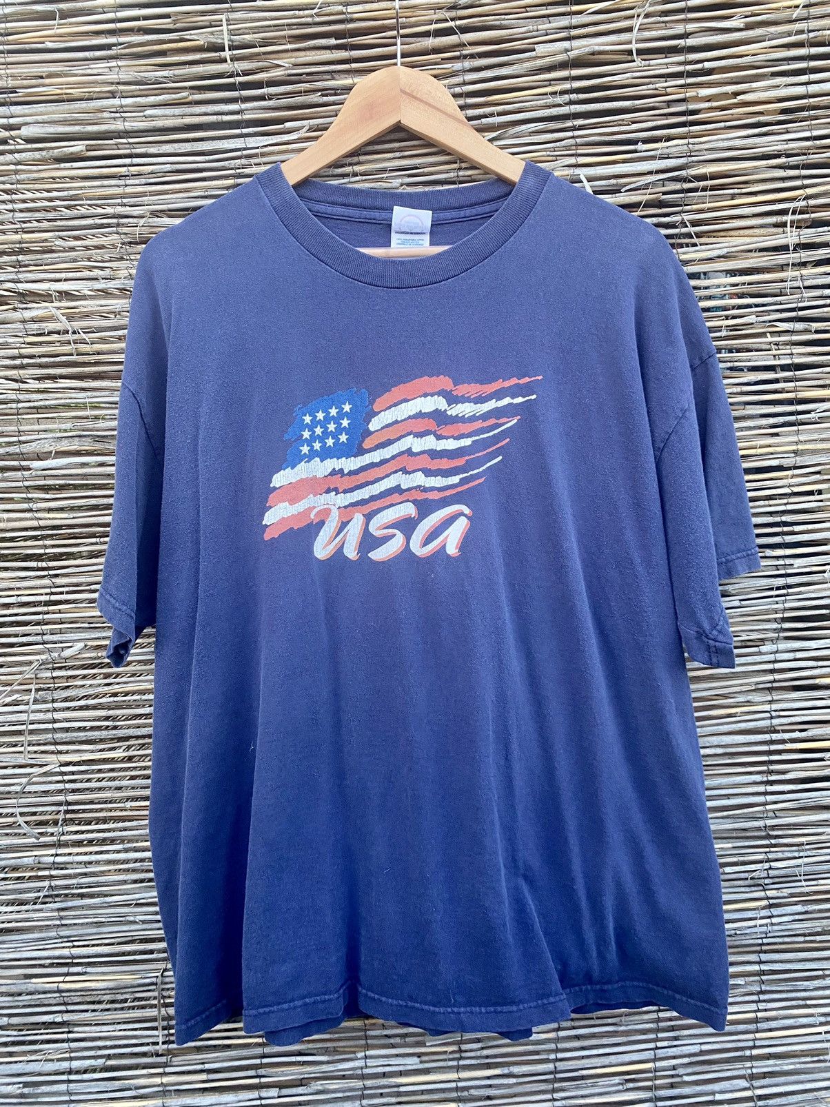 image of Delta x Vintage Usa T-Shirt in Navy, Men's (Size XL)