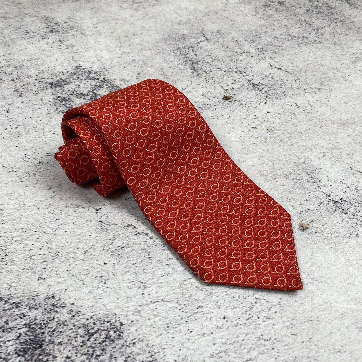 Bvlgari Men’s Tie Pure Silk Red