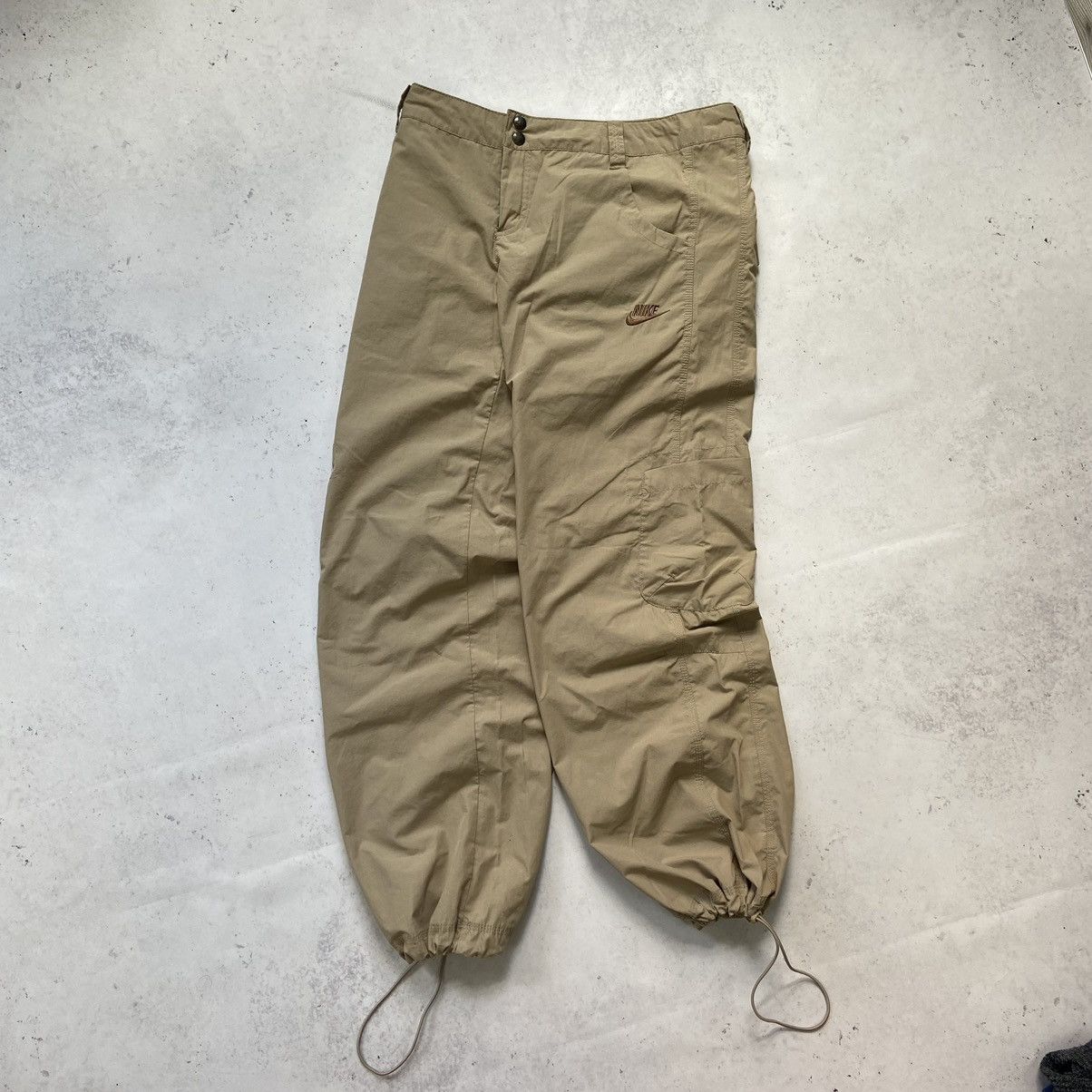 Nike Nike Vintage Track Baggy Pants Brown Drill Y2K Joggers Nylon Size US 30 / EU 46 - 3 Thumbnail
