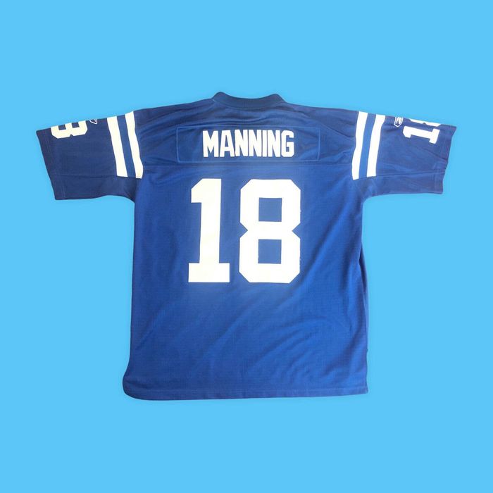 Indianapolis Colts Peyton Manning Reebok NFL Equipment Jersey Mens XL Football