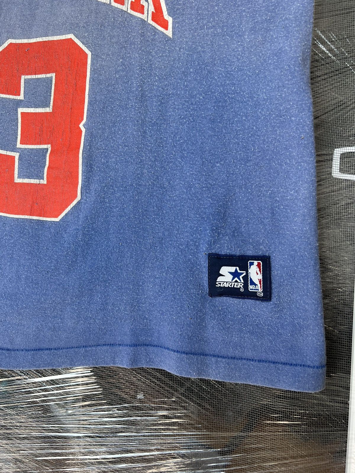 Starter RARE🔥 80s New York Knicks NBA 13 MARK JACKSON VINTAGE SHIRT Size US L / EU 52-54 / 3 - 9 Thumbnail