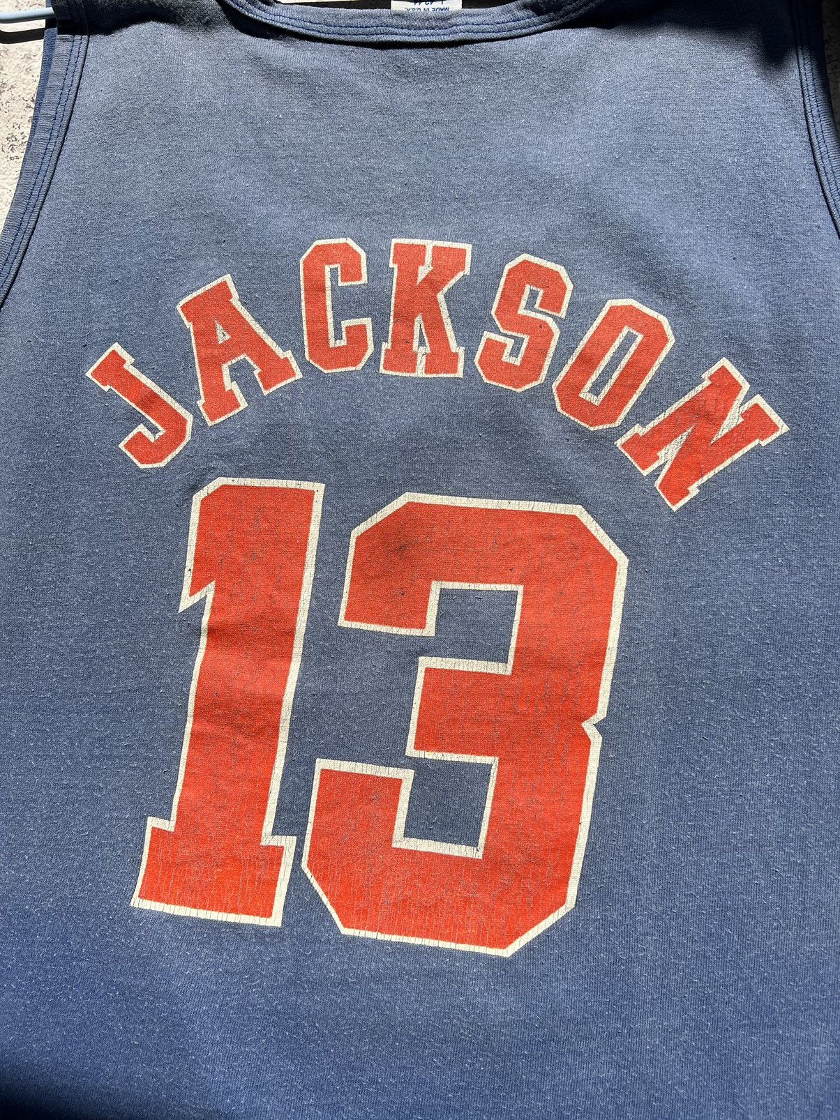 Starter RARE🔥 80s New York Knicks NBA 13 MARK JACKSON VINTAGE SHIRT Size US L / EU 52-54 / 3 - 6 Thumbnail