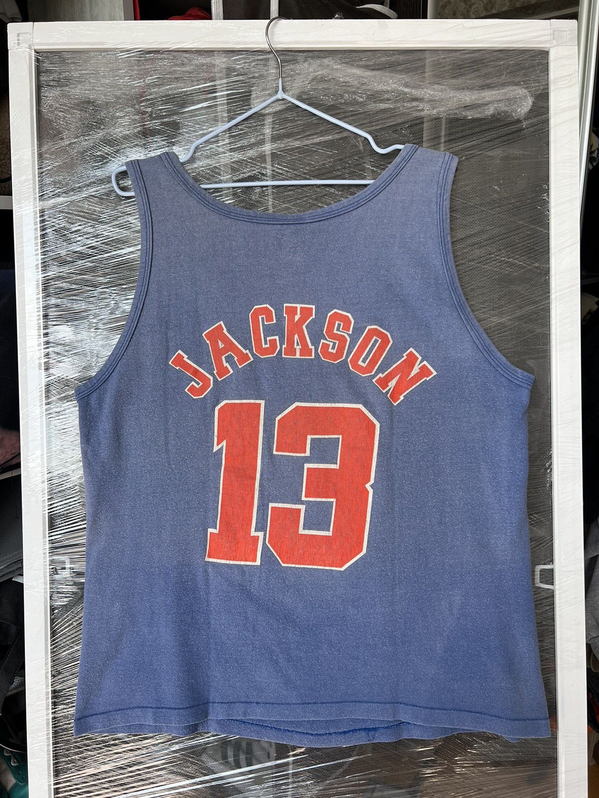Starter RARE🔥 80s New York Knicks NBA 13 MARK JACKSON VINTAGE SHIRT Size US L / EU 52-54 / 3 - 8 Thumbnail