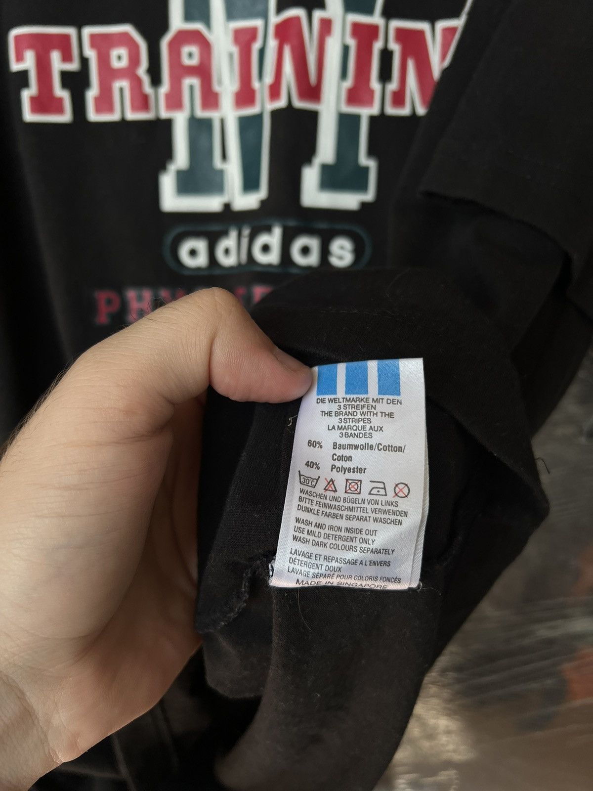Adidas × Vintage Vintage 90s Adidas New York Training T-Shirt Size US L / EU 52-54 / 3 - 5 Thumbnail