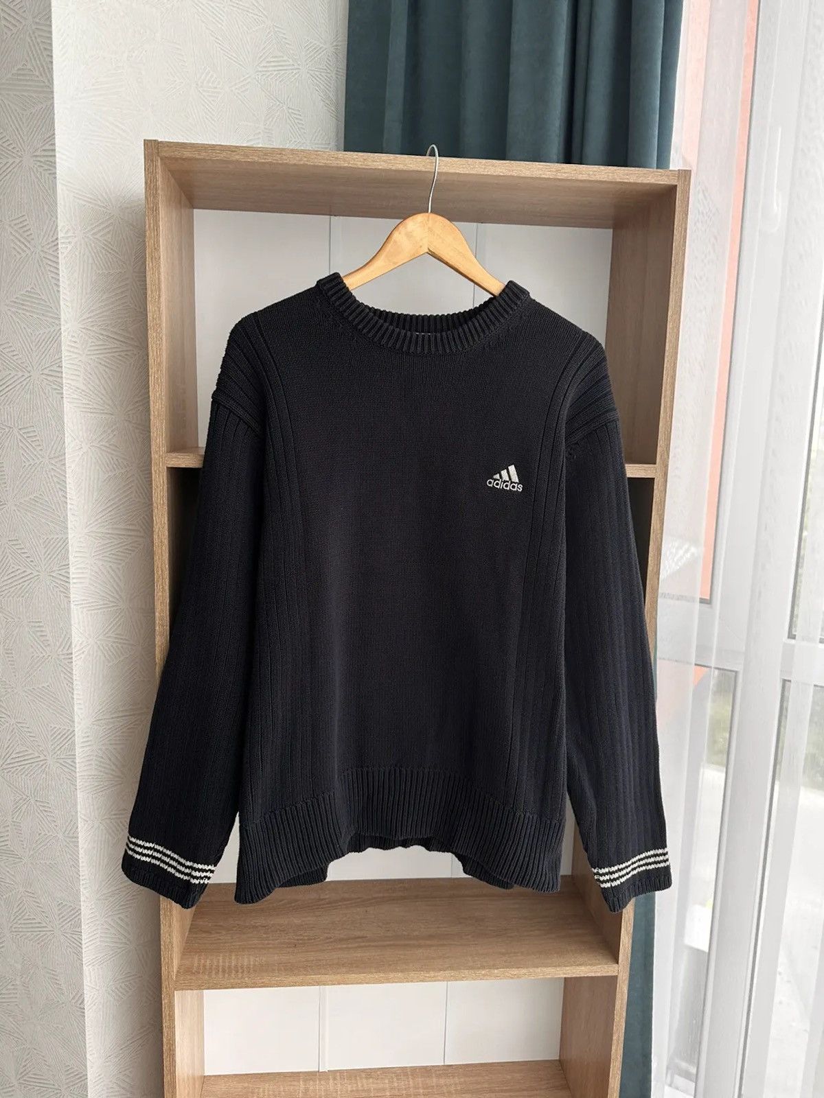 Vintage Adidas Streeetwear Heavyweight Knit Sweater