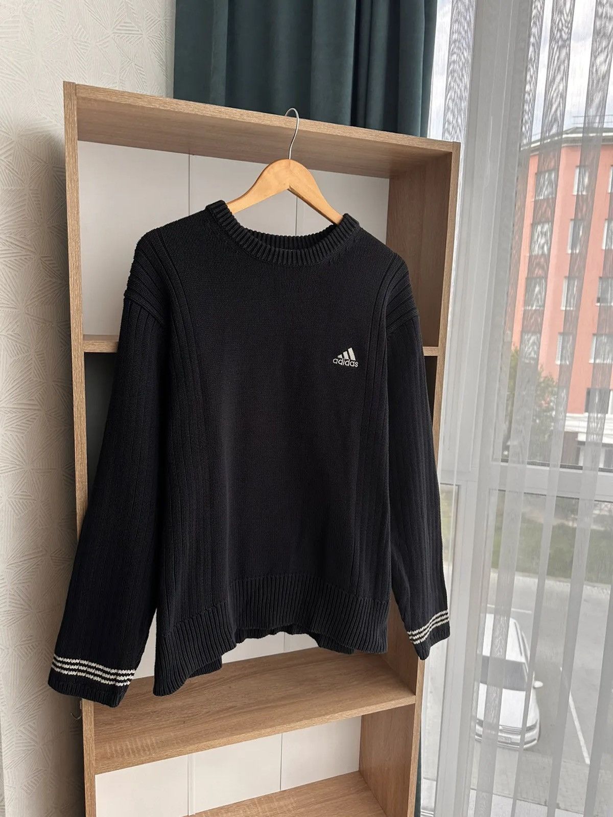 Vintage Adidas Streeetwear Heavyweight Knit Sweater