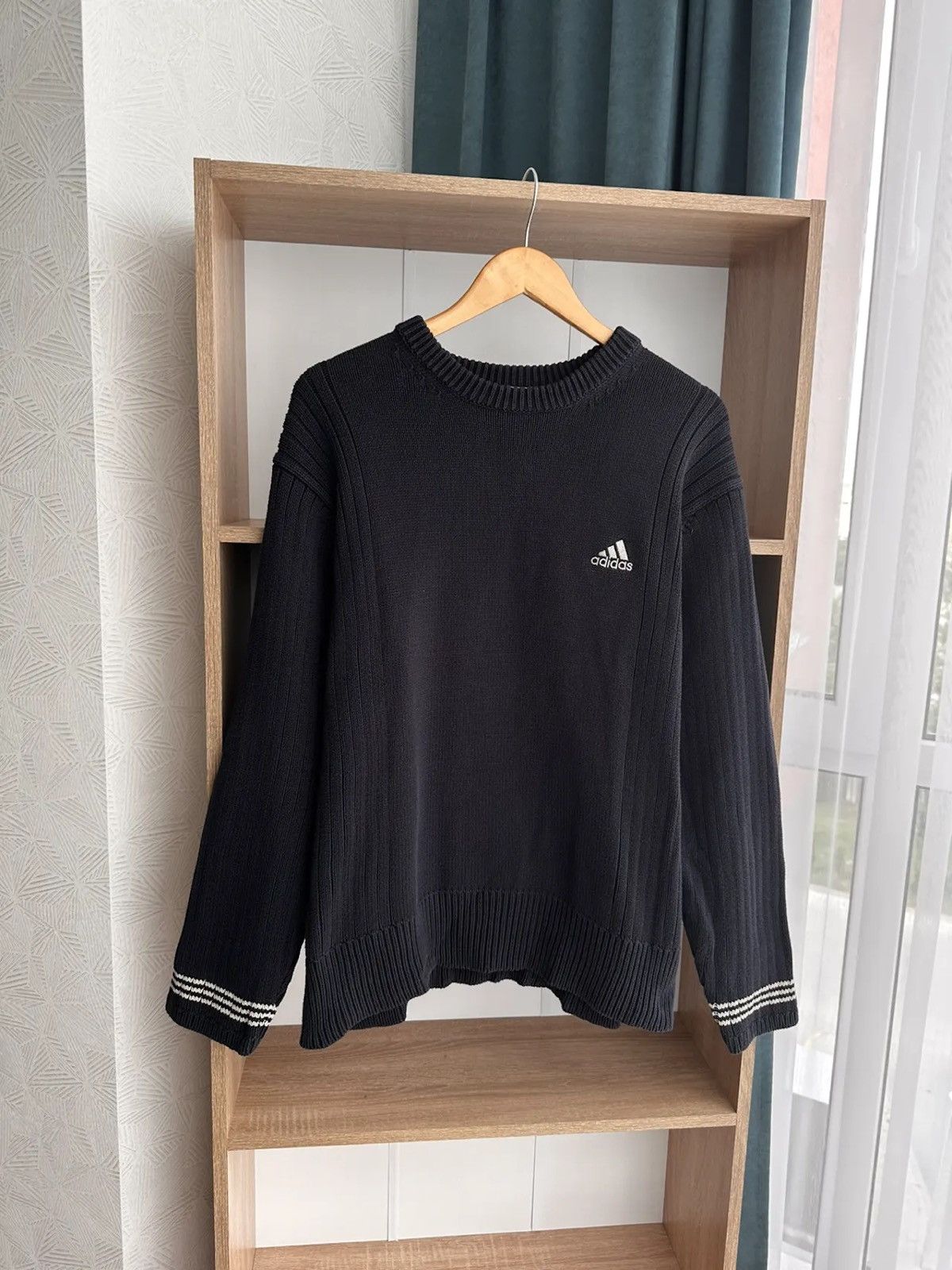 Vintage Adidas Streeetwear Heavyweight Knit Sweater