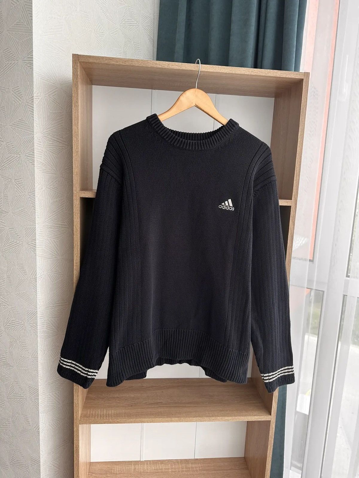 Vintage Adidas Streeetwear Heavyweight Knit Sweater