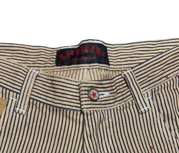 Japanese Brand Vintage Inspired Kapital Hickory Painted Flare Bootcut Pants Size US 32 / EU 48 - 5 Thumbnail
