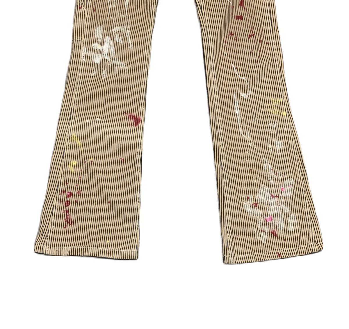 Japanese Brand Vintage Inspired Kapital Hickory Painted Flare Bootcut Pants Size US 32 / EU 48 - 4 Thumbnail