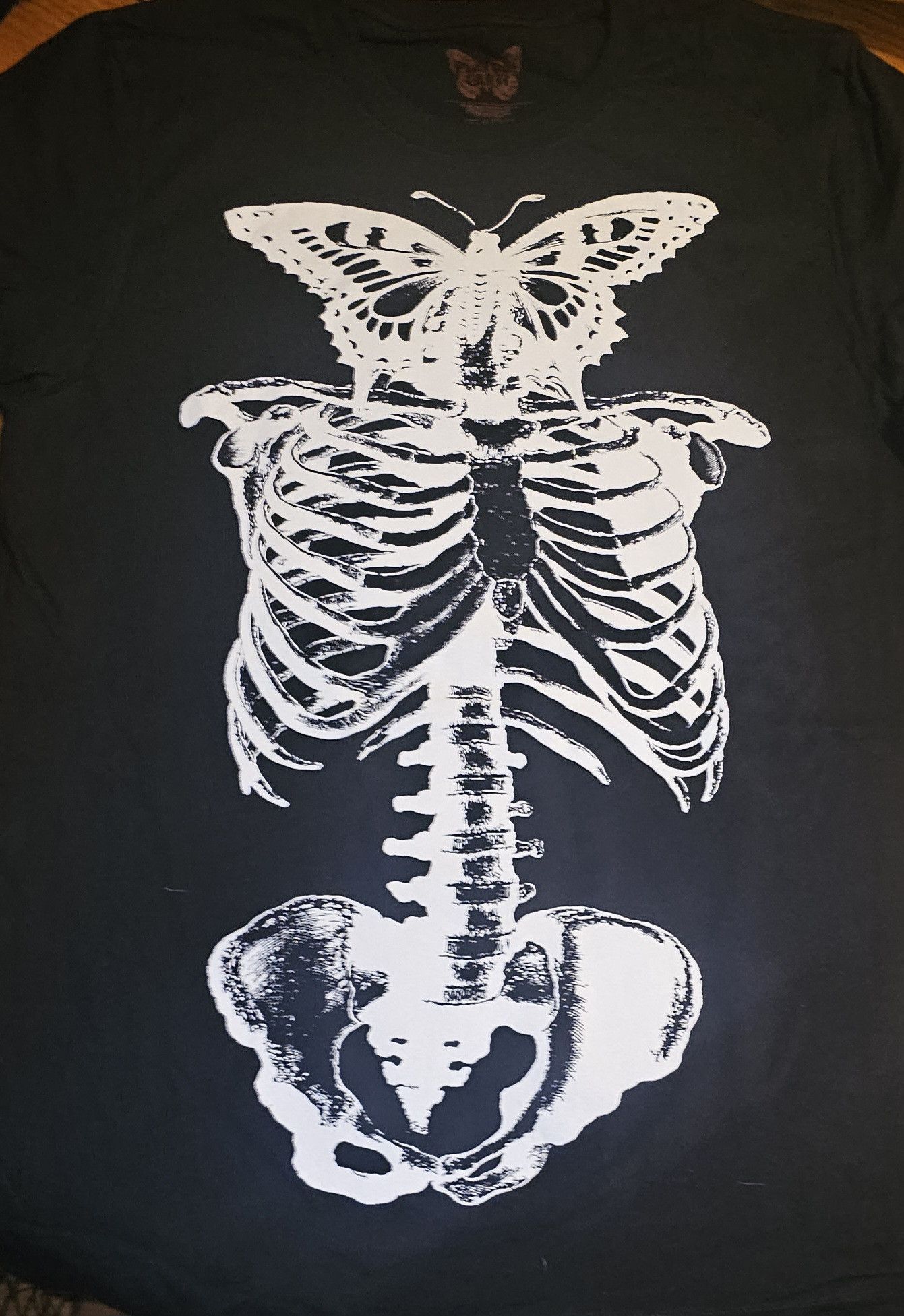 Playboi Carti XL Playboi Carti AWGE Butterfly Skeleton 2017 Tour Merch Tee Size US XL / EU 56 / 4 - 8 Thumbnail