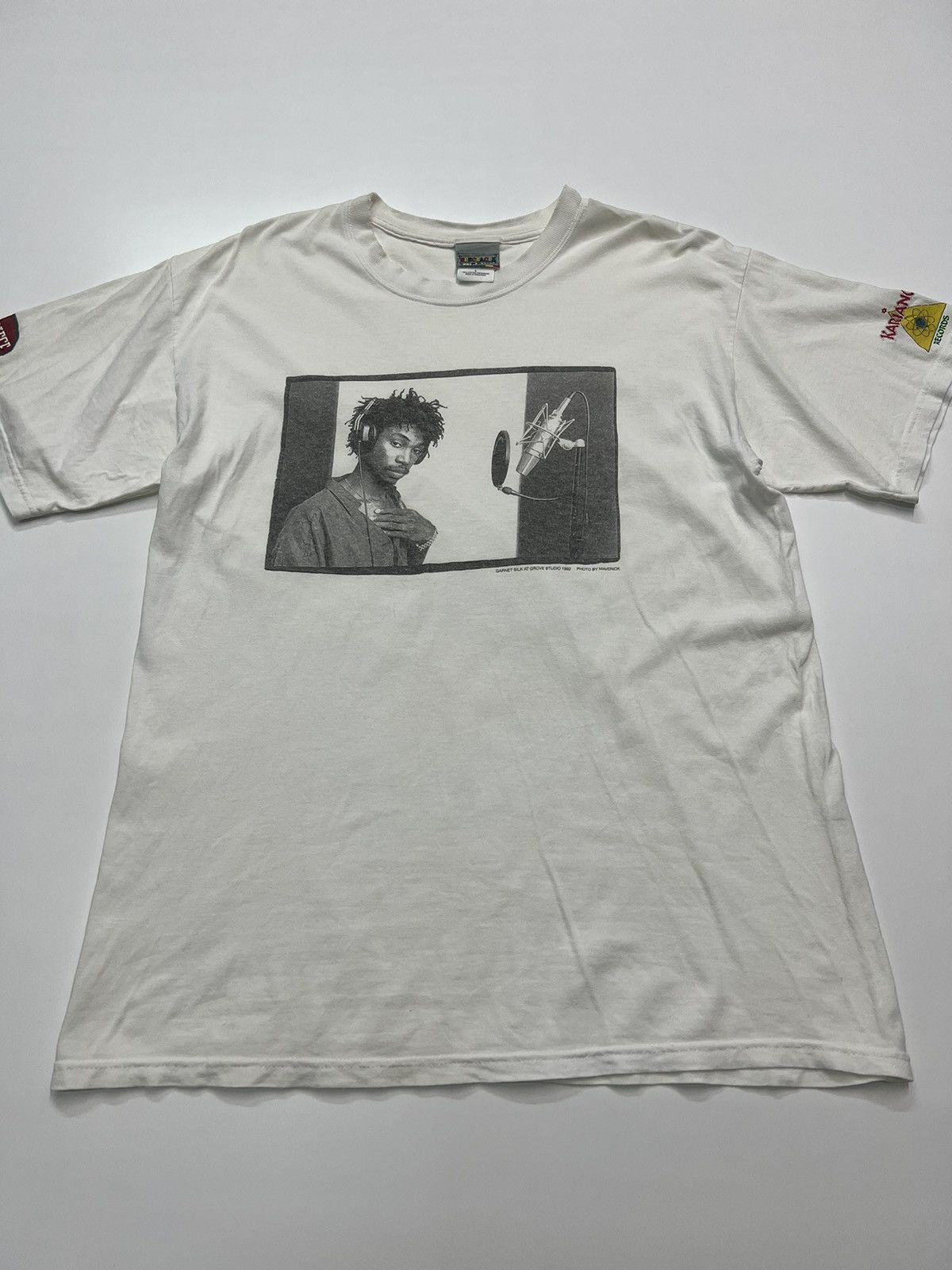 Vintage VINTAGE 1992🔥GARNET SILK JAMAICAN RAGGAE TEES Size US L / EU 52-54 / 3 - 2 Thumbnail