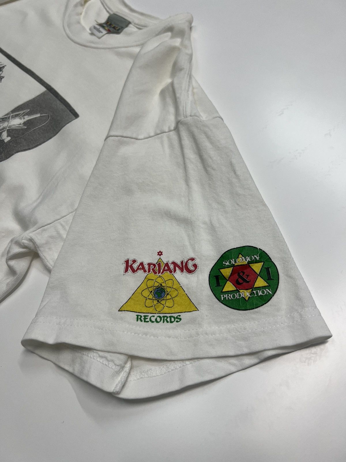 Vintage VINTAGE 1992🔥GARNET SILK JAMAICAN RAGGAE TEES Size US L / EU 52-54 / 3 - 6 Thumbnail