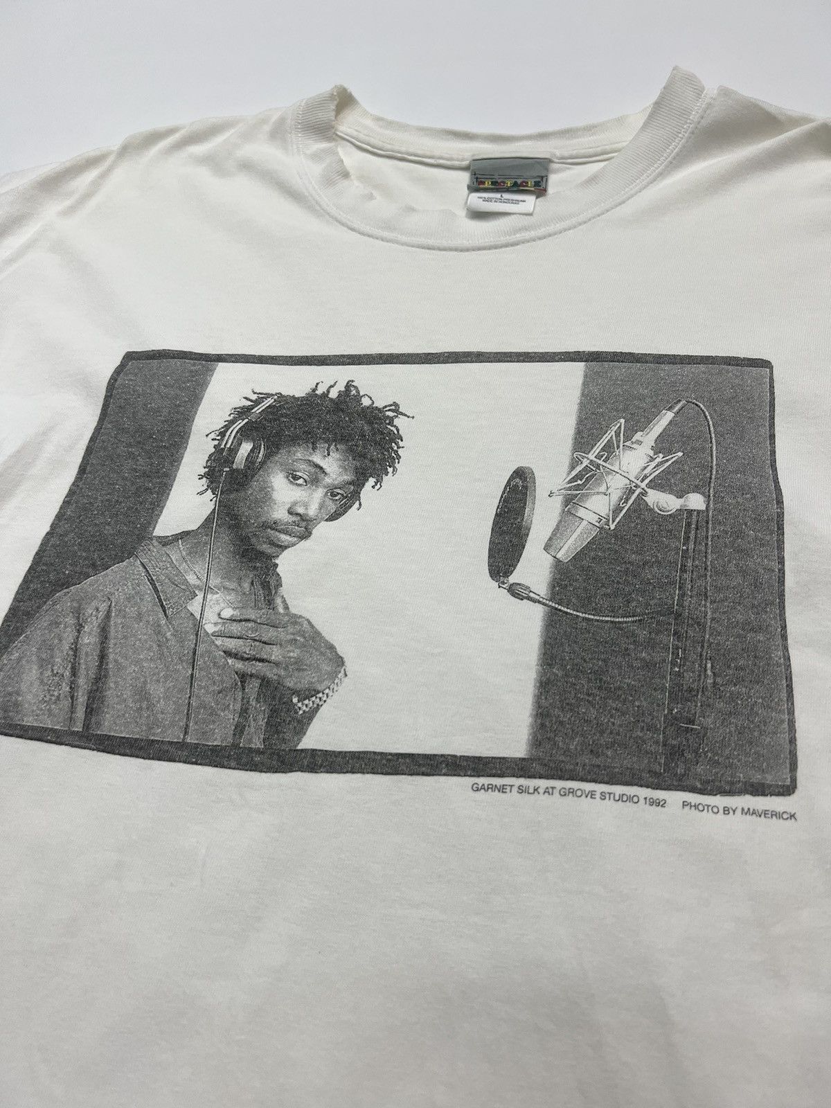 Vintage VINTAGE 1992🔥GARNET SILK JAMAICAN RAGGAE TEES Size US L / EU 52-54 / 3 - 3 Thumbnail