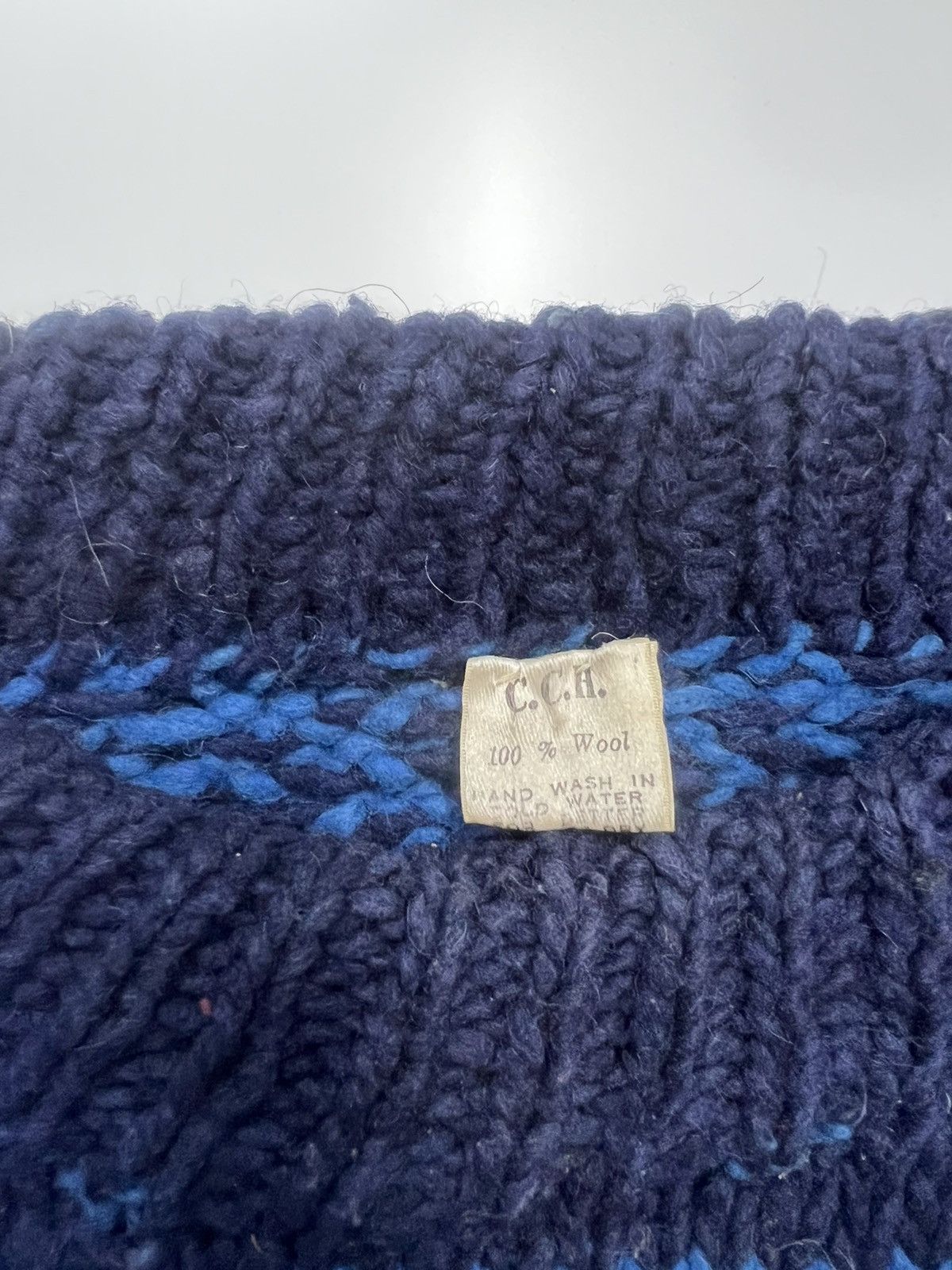 Vintage VINTAGE🔥C.C.H HAND MADE COLOURED CABLE KNIT WEAR Size US L / EU 52-54 / 3 - 8 Thumbnail