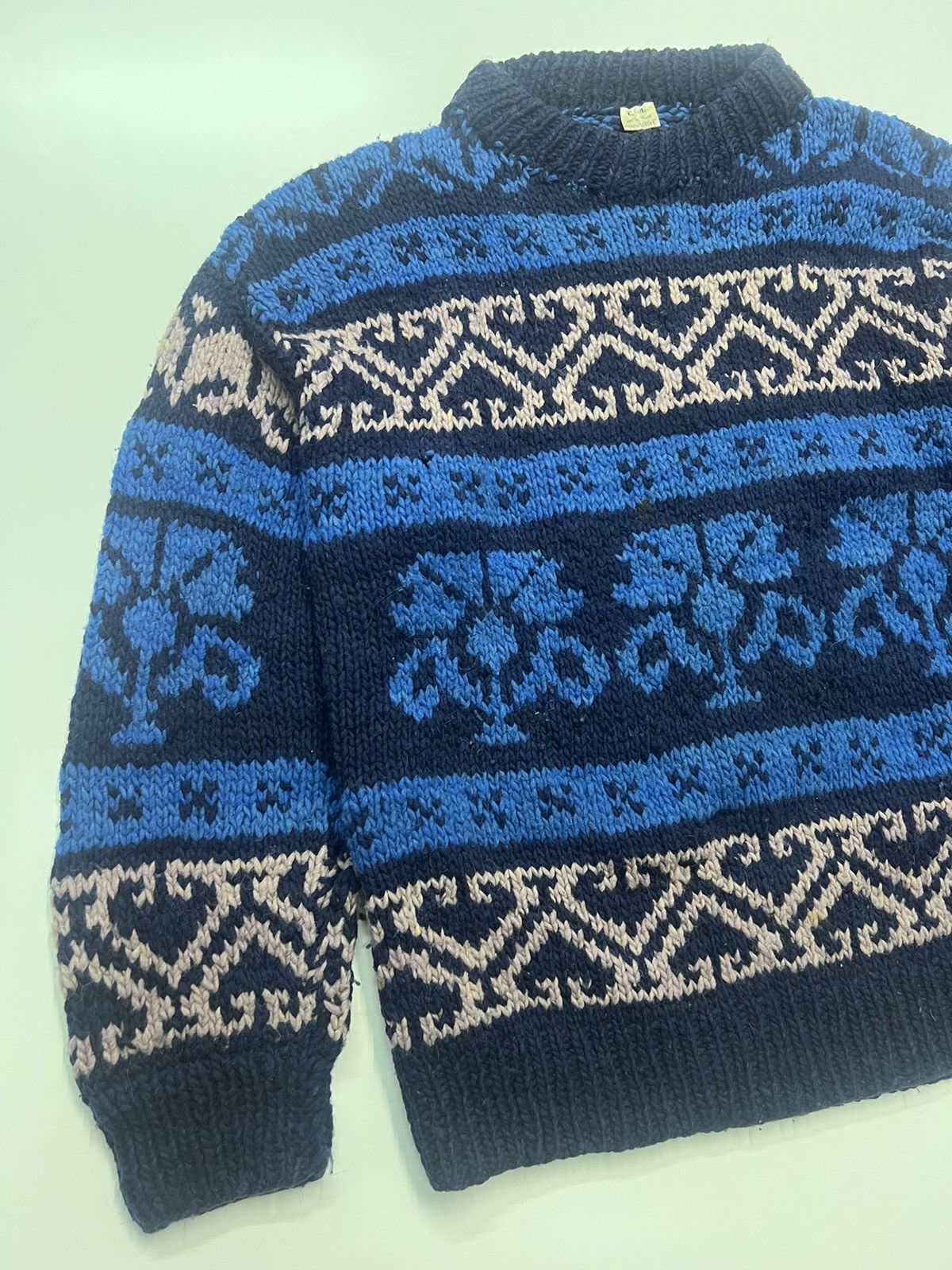 Vintage VINTAGE🔥C.C.H HAND MADE COLOURED CABLE KNIT WEAR Size US L / EU 52-54 / 3 - 2 Thumbnail