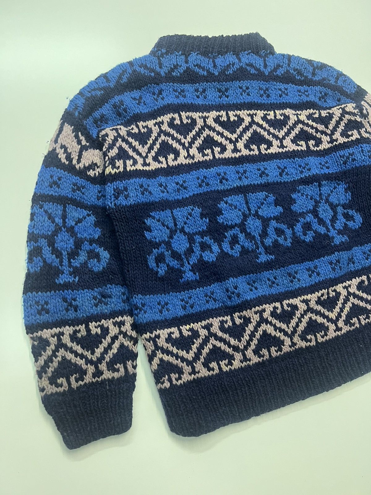 Vintage VINTAGE🔥C.C.H HAND MADE COLOURED CABLE KNIT WEAR Size US L / EU 52-54 / 3 - 6 Thumbnail